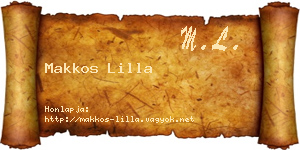 Makkos Lilla névjegykártya
